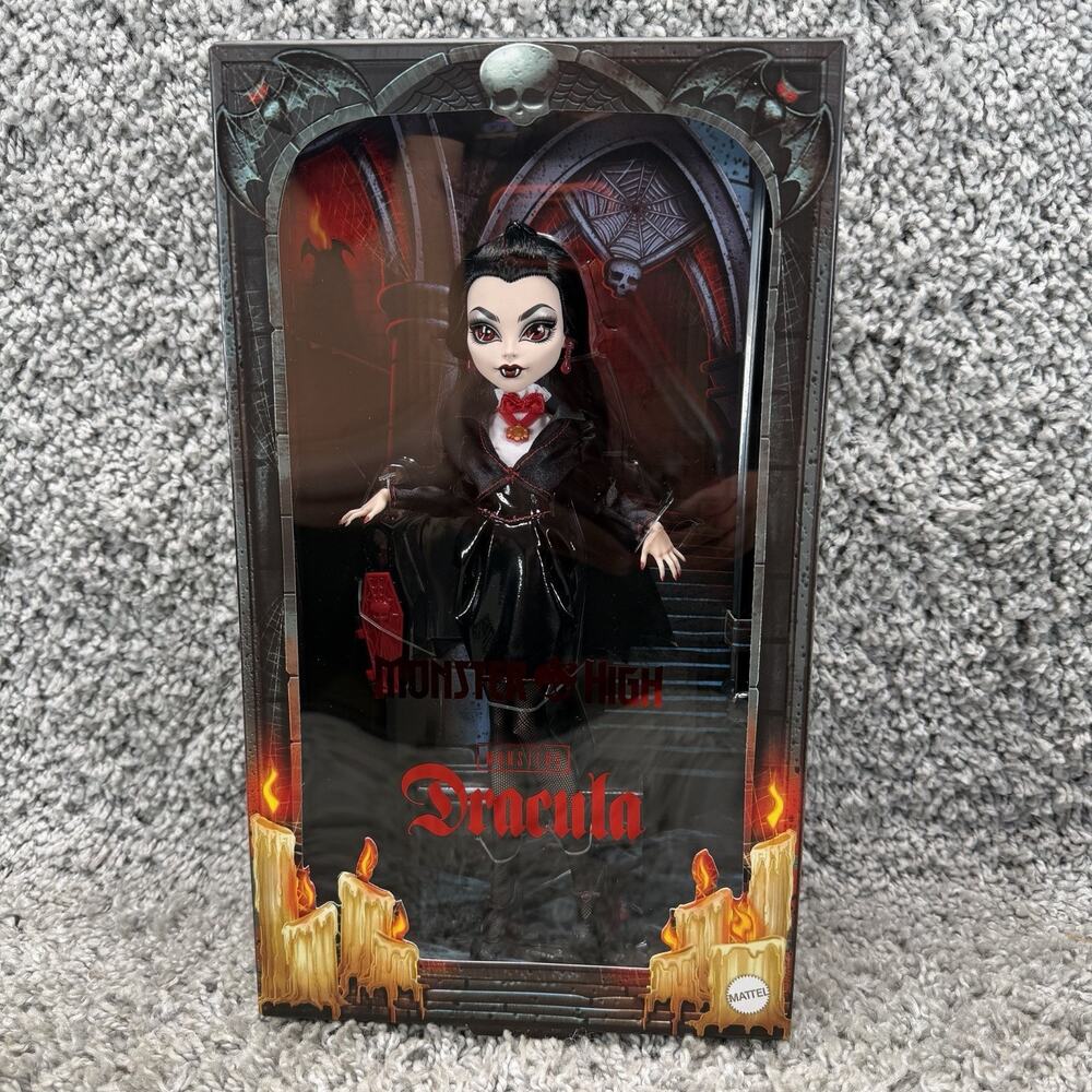 2026 Monster High X Universal Monsters Dracula Vampire Doll Halloween Decor New